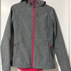 Kirkland Signature Women's Gray and Pink Ski Jacket